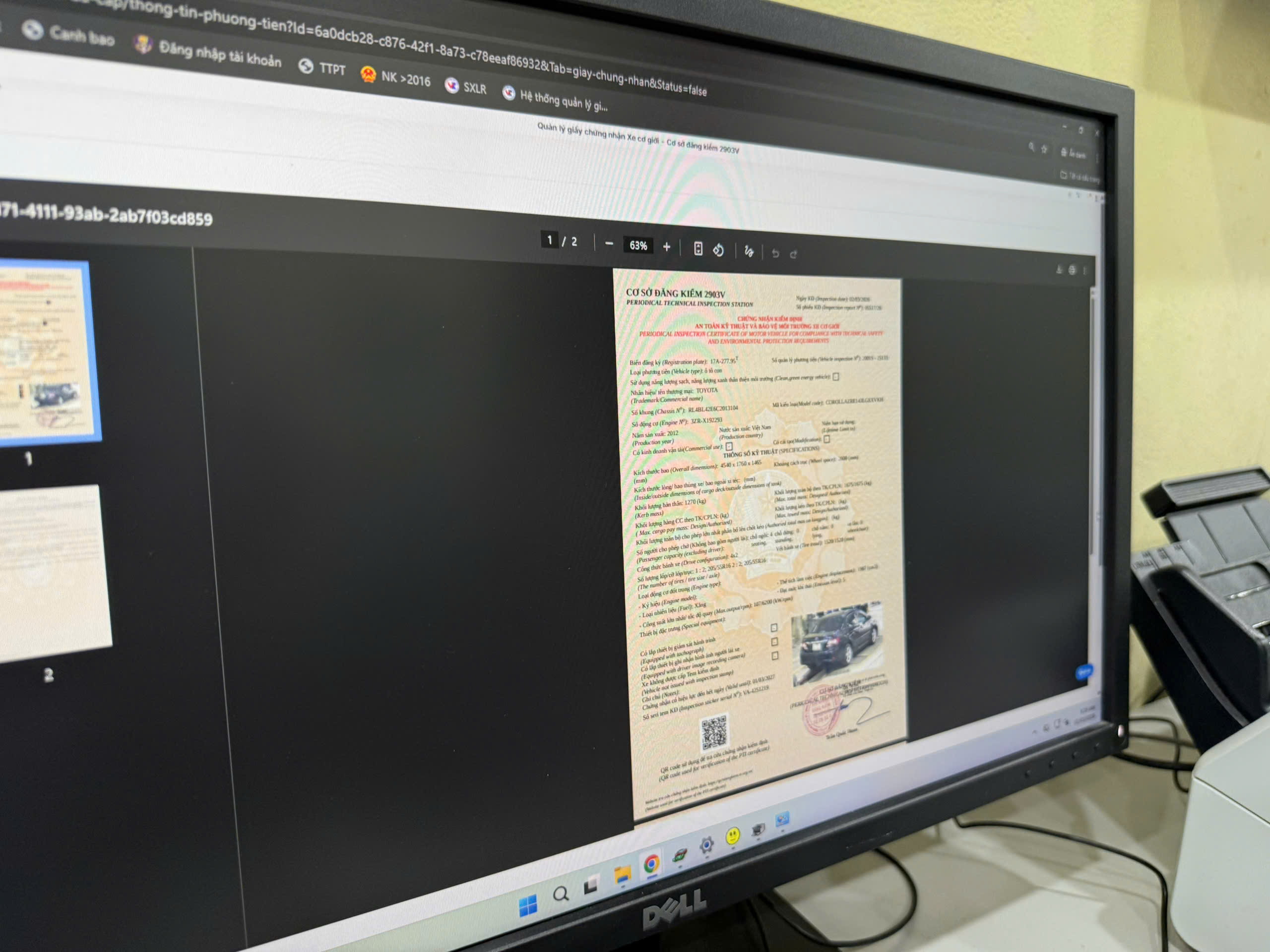 Chủ xe tra cứu chứng nhận đăng kiểm điện tử cách nào?