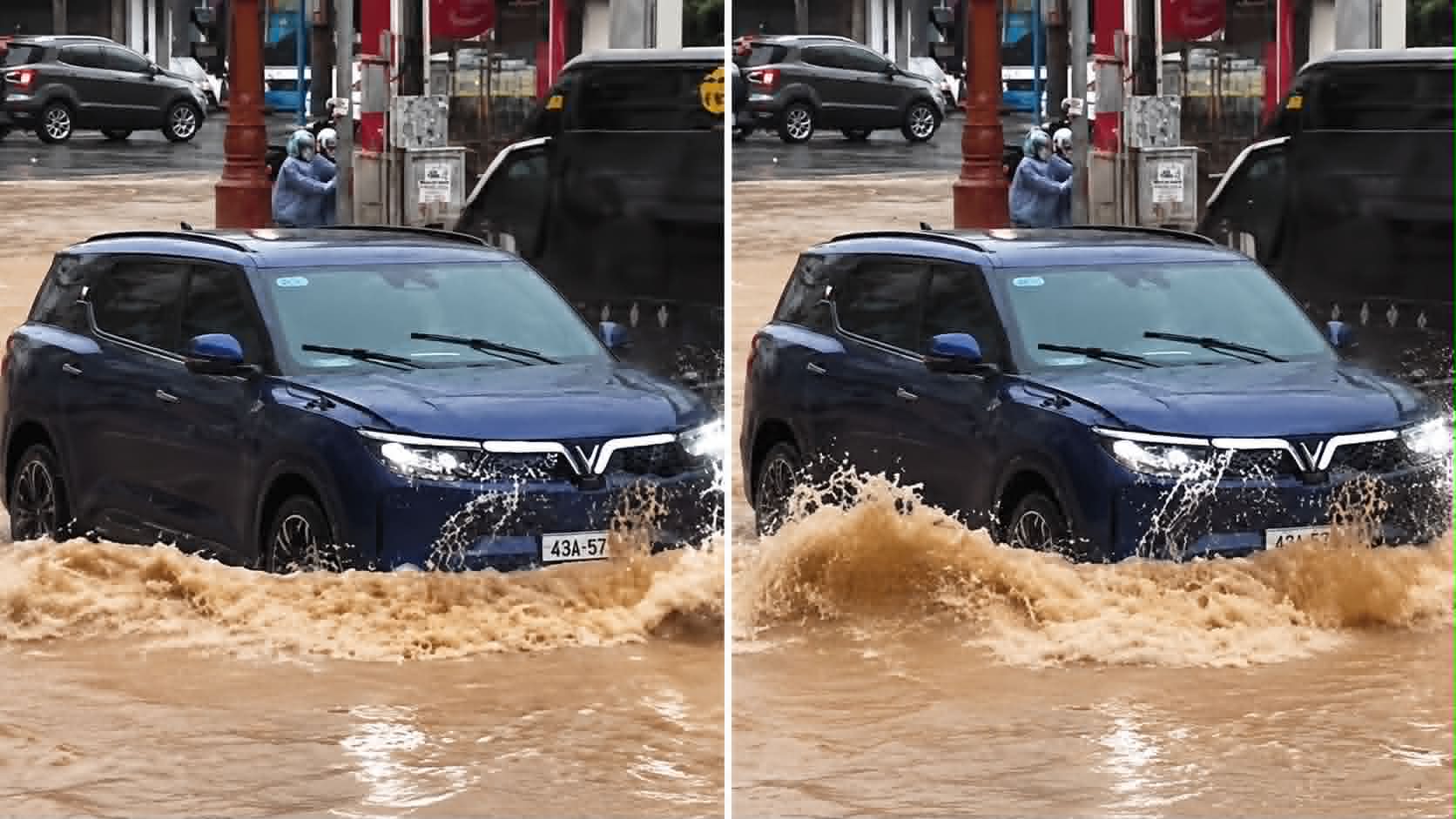 Ô tô điện lội nước, rủi ro không chỉ đến từ pin